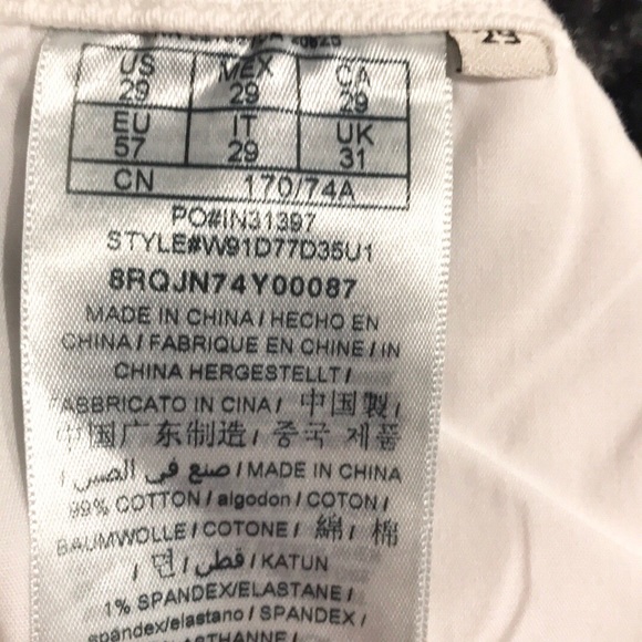 GUESS Short Denim Riley Optic White. 29 - Picture 8 of 8